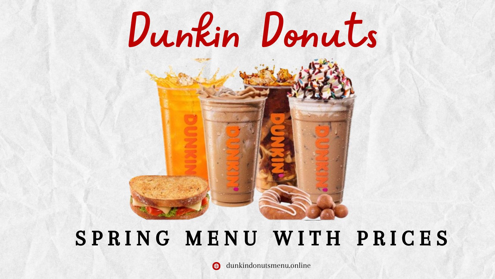 Dunkin Spring Menu With Prices